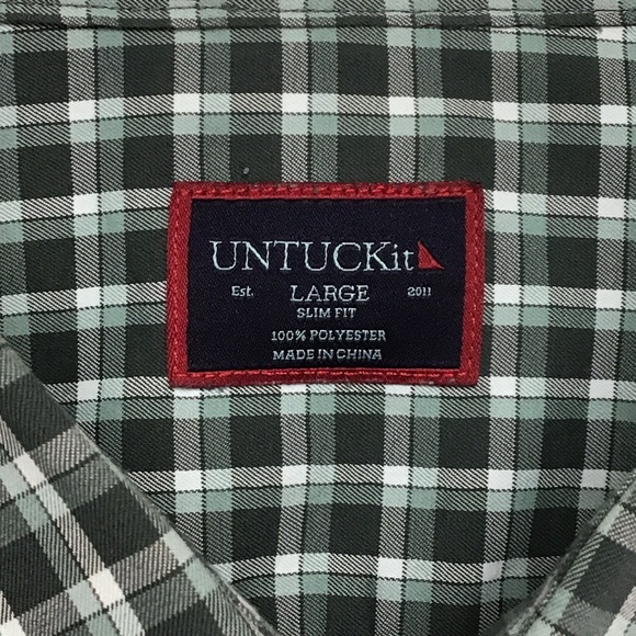 UNTUCKit Stuhlmuller men’s long sleeve slim fit button up shirt large - Picture 3 of 10